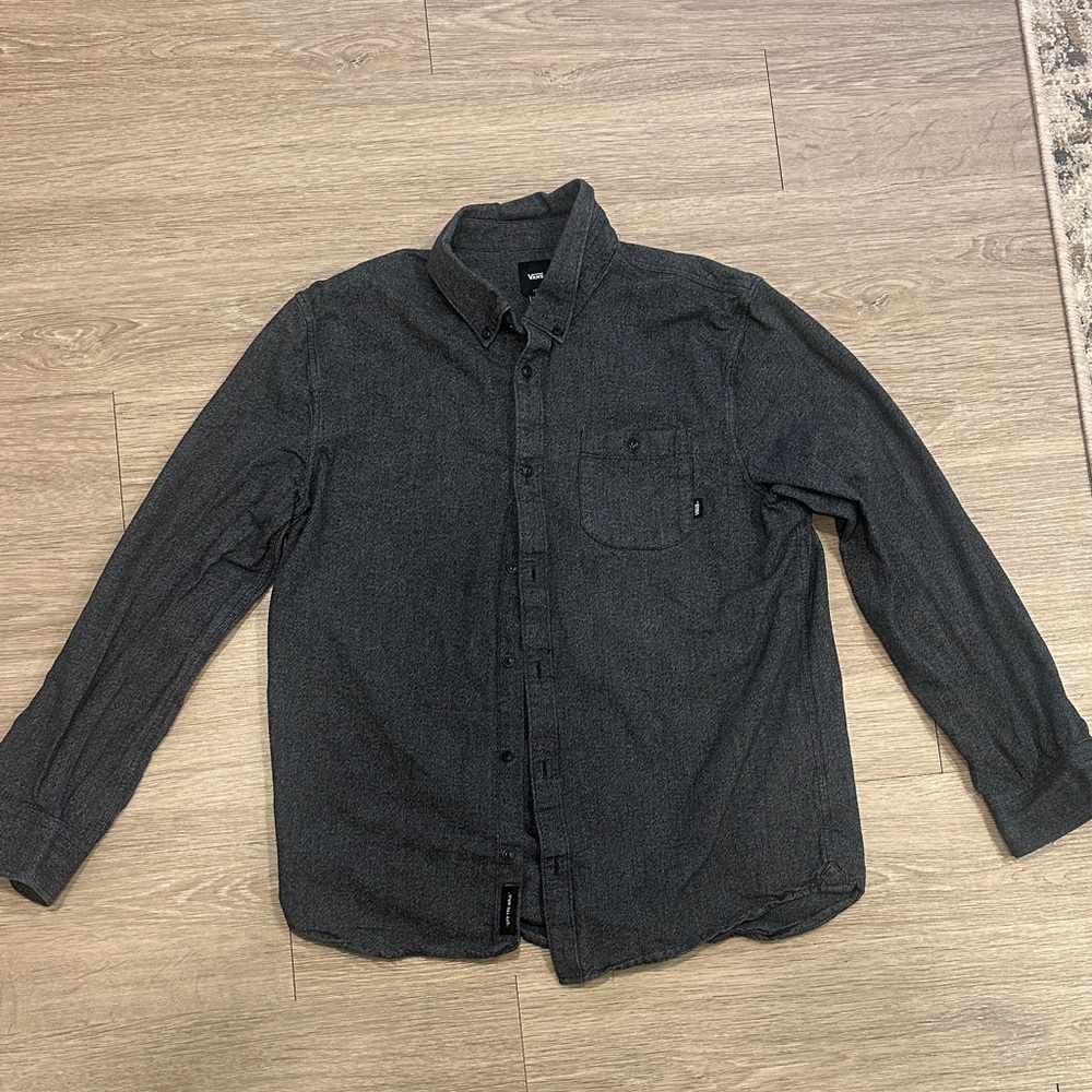 Vans Charcoal Button-Down Shirt